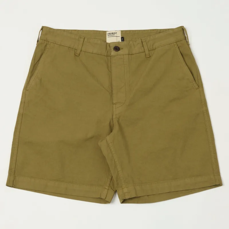 Heimat 'Journey' Herringbone Twill Shorts - Desert sold by Son of a Stag