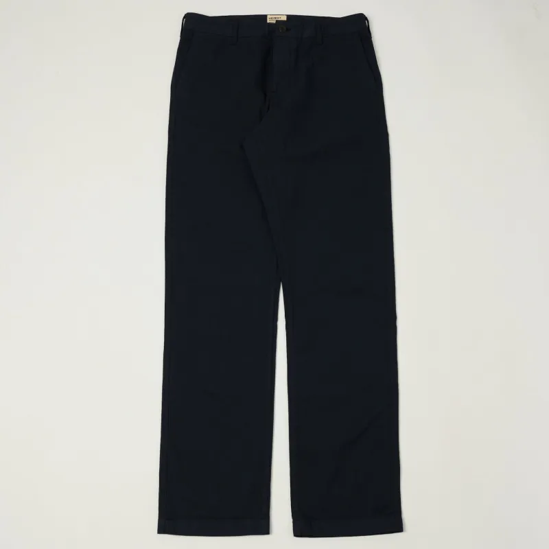 Heimat 'Journey' Herringbone Twill Chinos - Ink sold by Son of a Stag