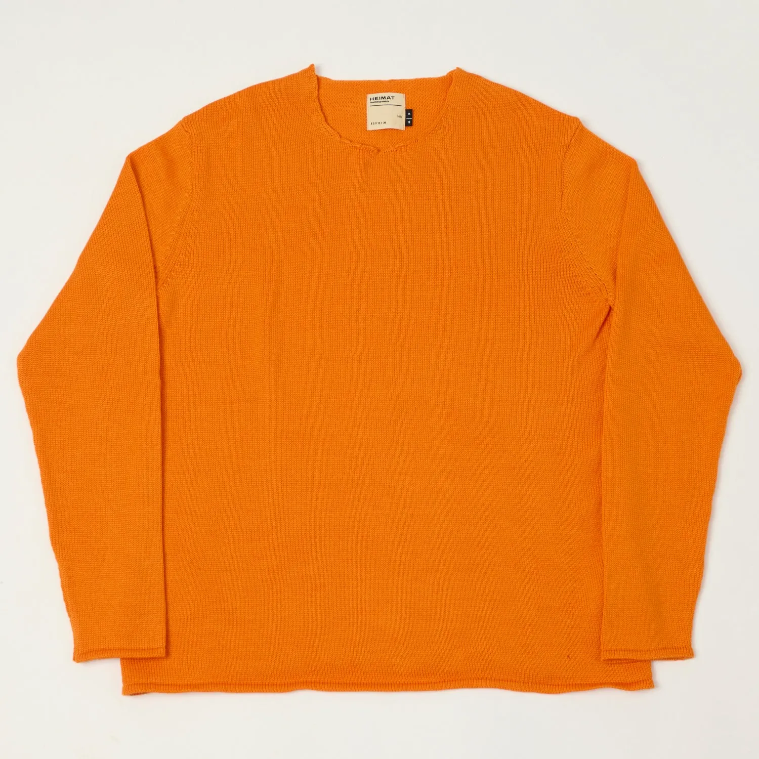 Heimat Merino Harbour Lightweight Sweater - Rescue Orange sold by Son of a Stag