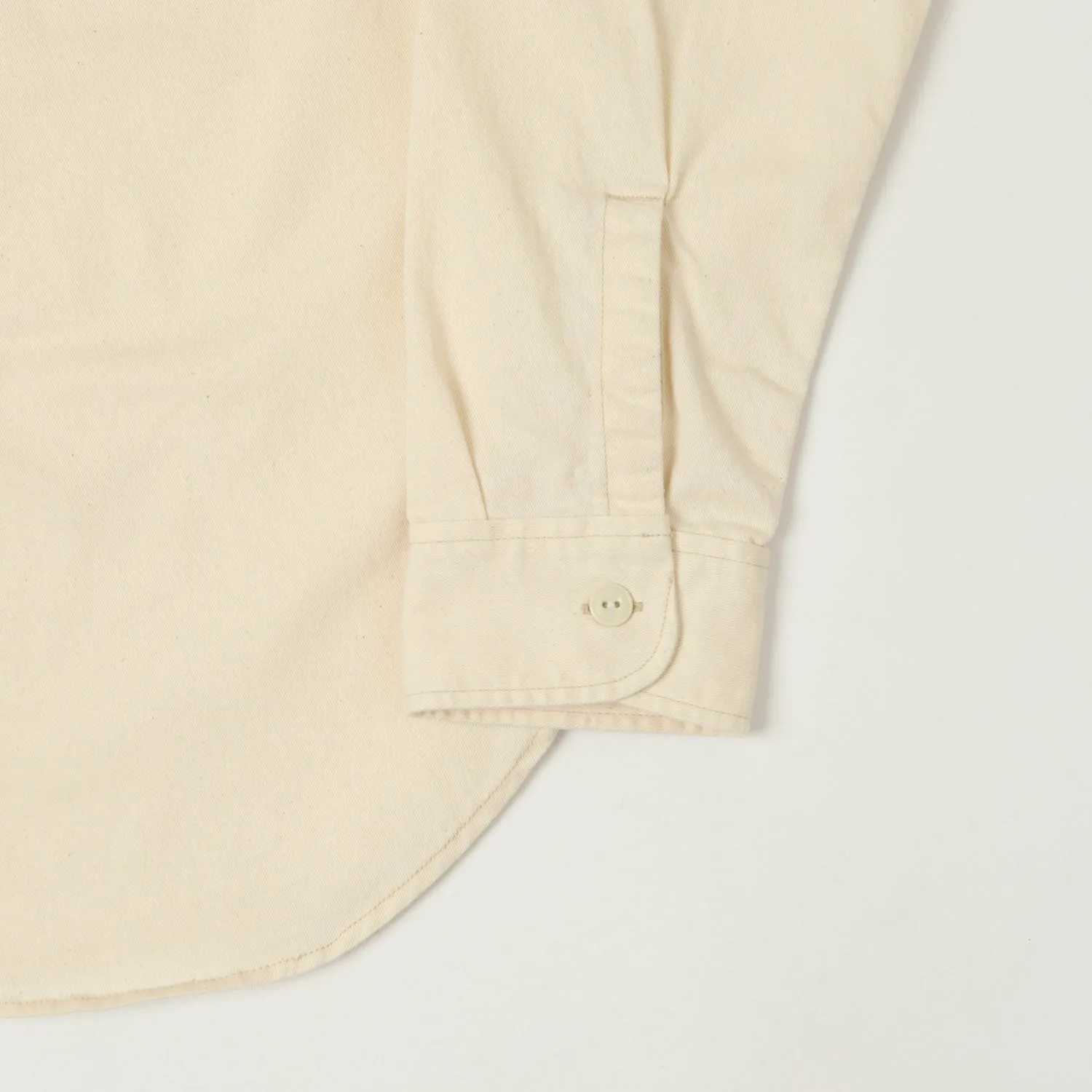 FULLCOUNT 4087 Twill Work Shirt - Ecru sold by Son of a Stag product image thumbnail 3