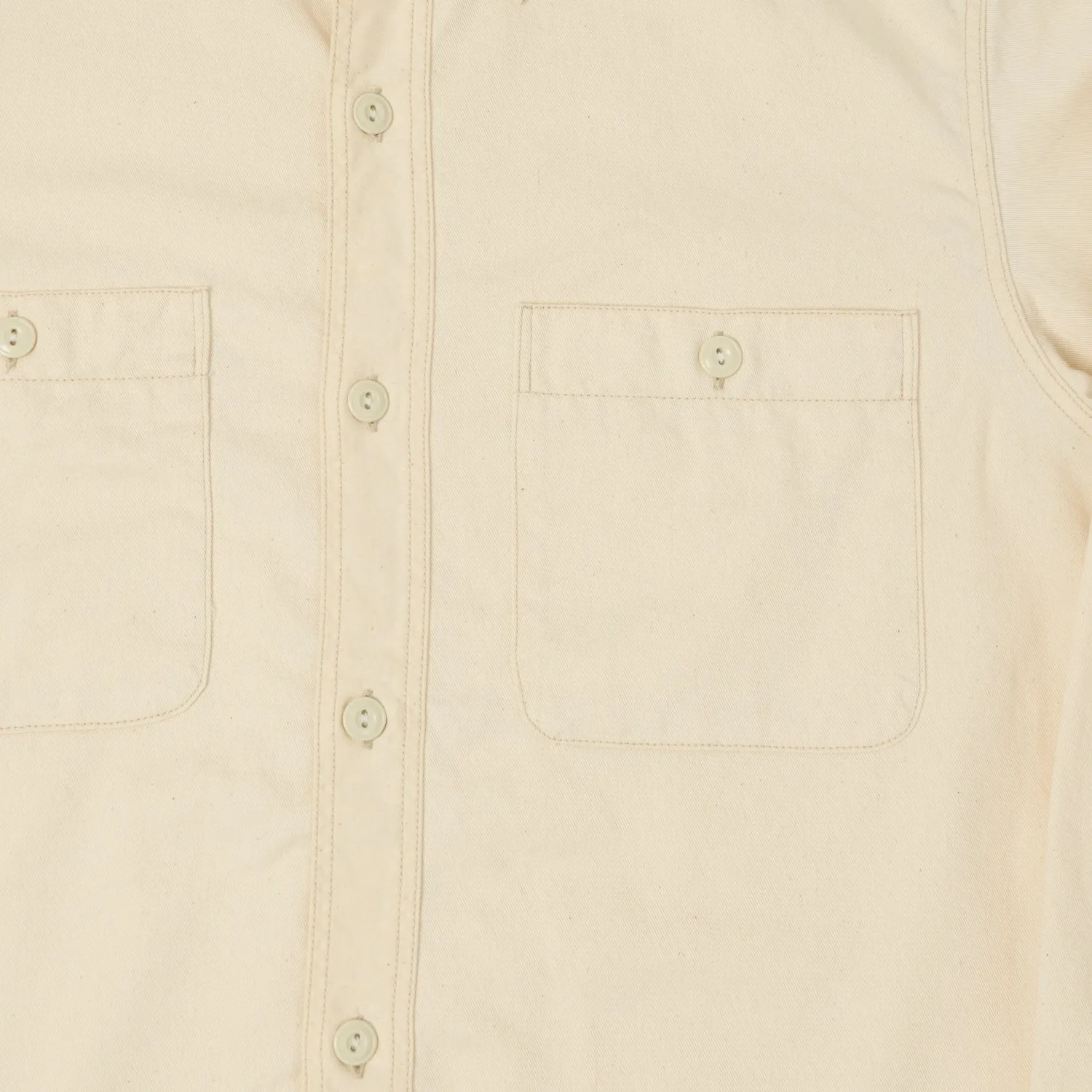 FULLCOUNT 4087 Twill Work Shirt - Ecru sold by Son of a Stag product image thumbnail 4