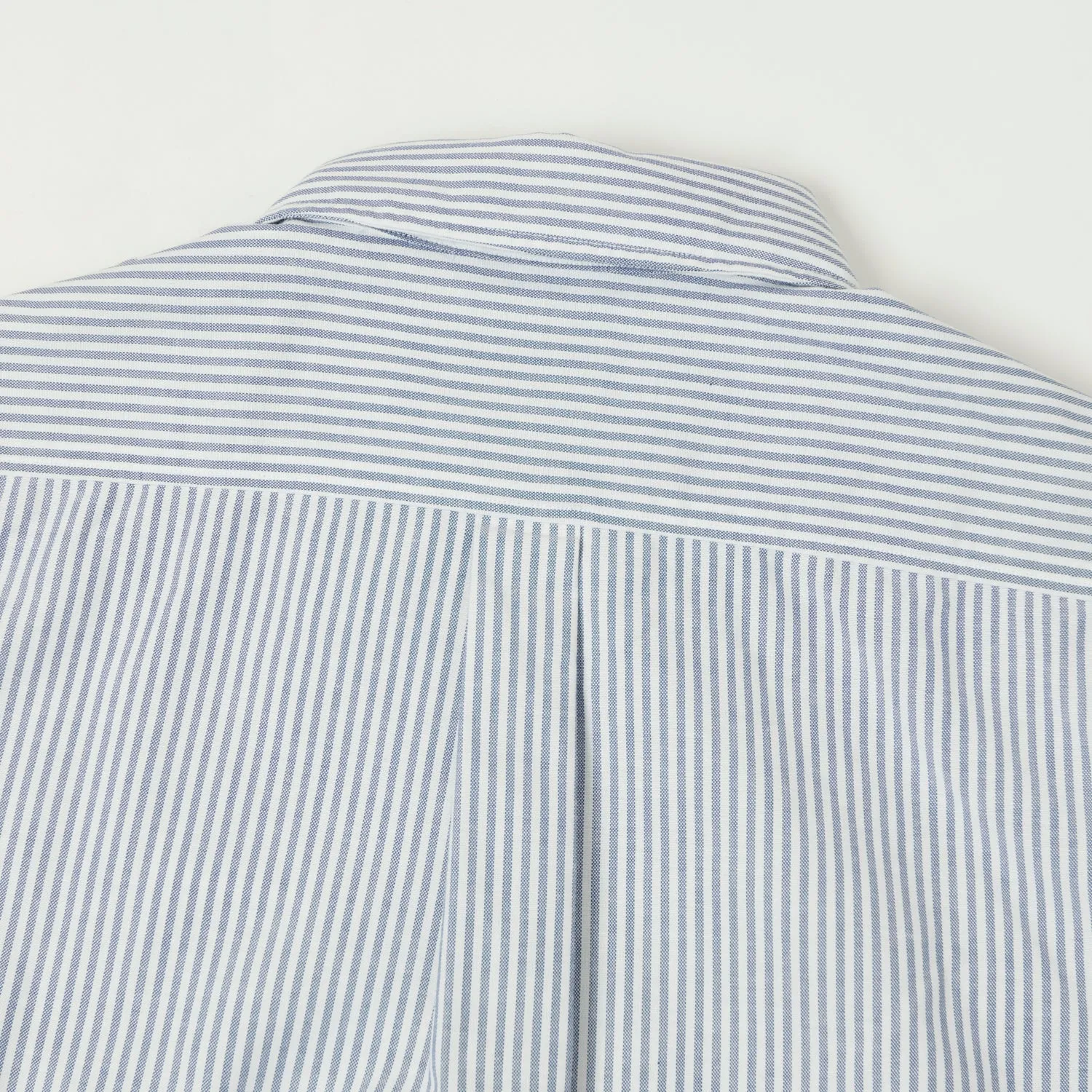 Knickerbocker 'Beefy' Oxford Button Down Shirt - Navy Stripe sold by Son of a Stag product image thumbnail 3
