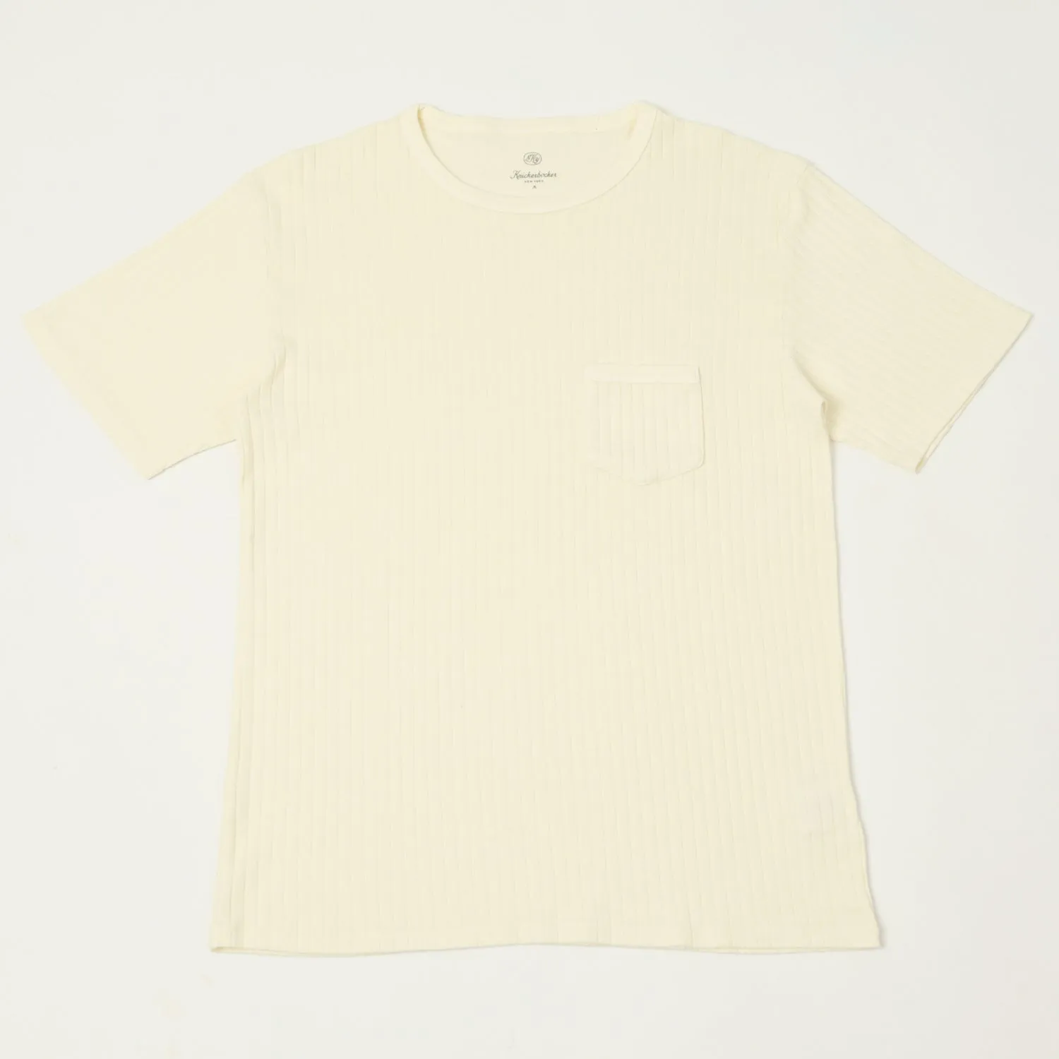 Knickerbocker Rib Pocket T-Shirt - Milk sold by Son of a Stag