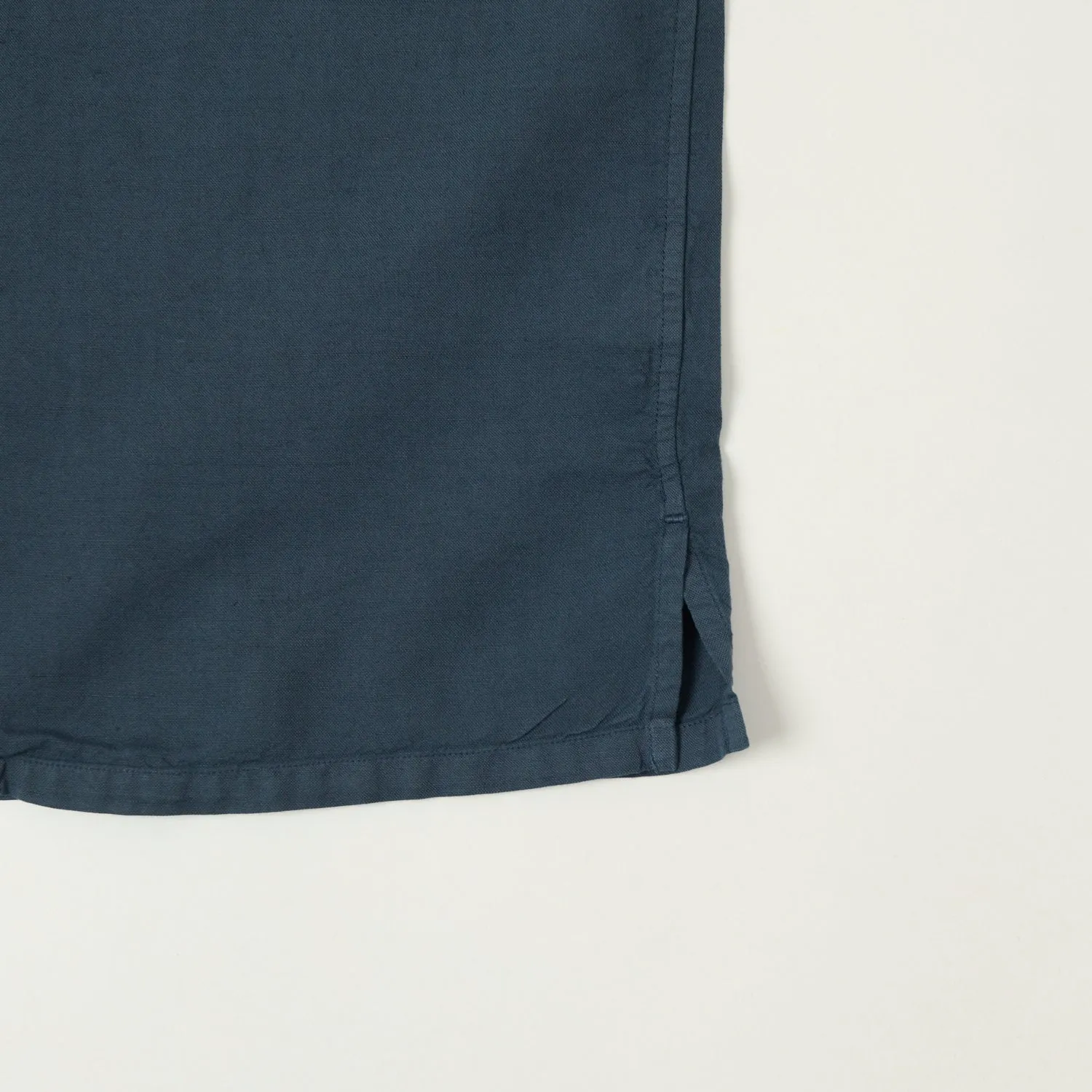 Knickerbocker Mar Cotton & Linen Shirt - Navy sold by Son of a Stag product image thumbnail 4