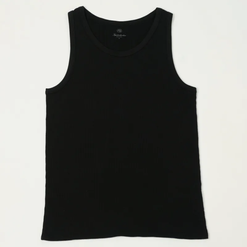 Knickerbocker Box Knit Tank - Black sold by Son of a Stag