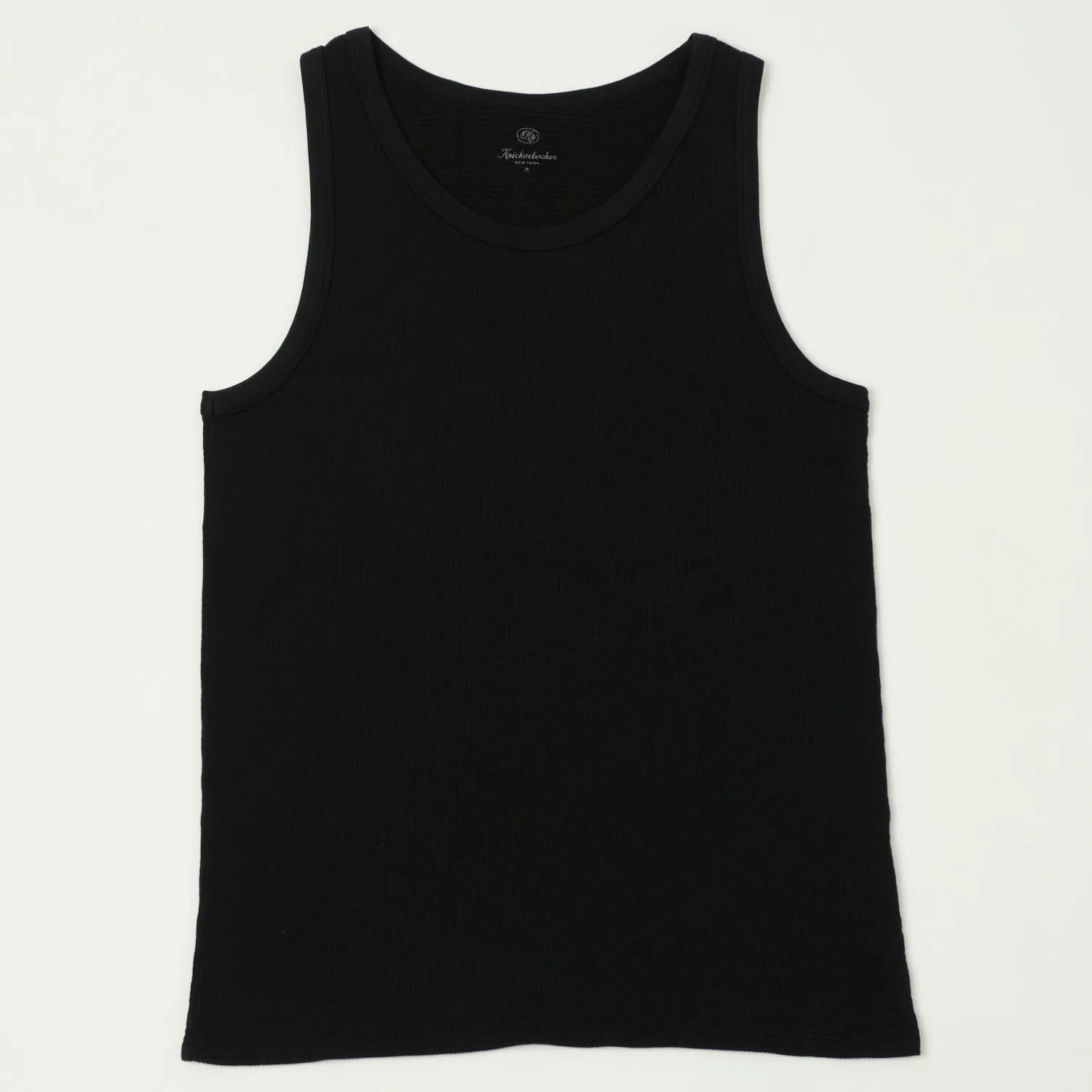 Knickerbocker Box Knit Tank - Black sold by Son of a Stag