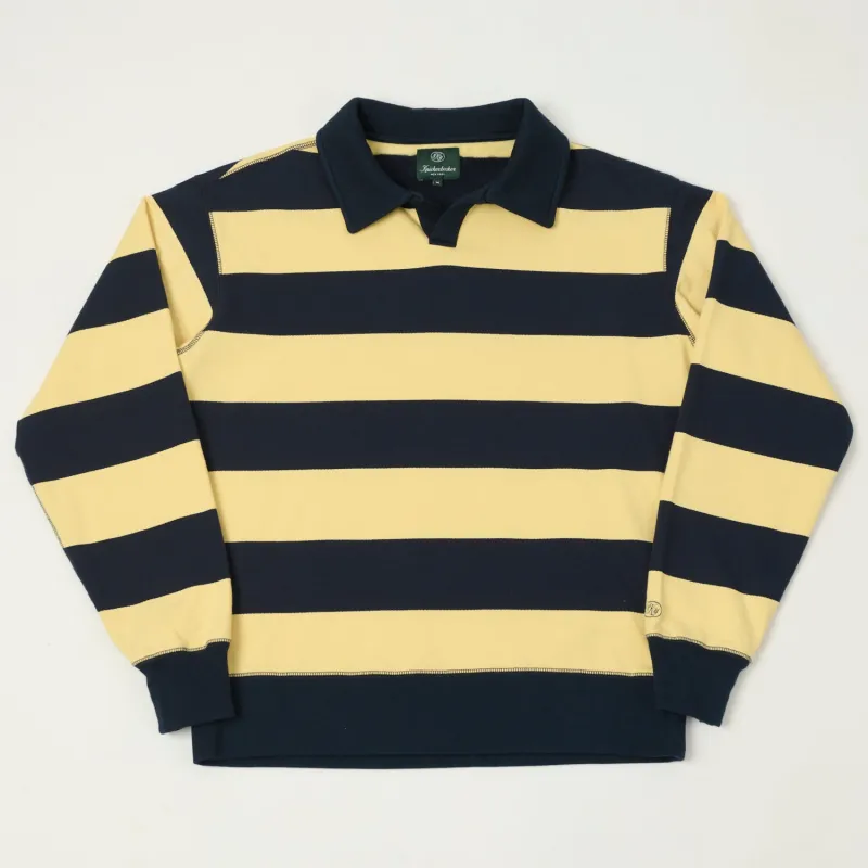 Knickerbocker Rugby Polo Sweatshirt - Navy/Yellow sold by Son of a Stag