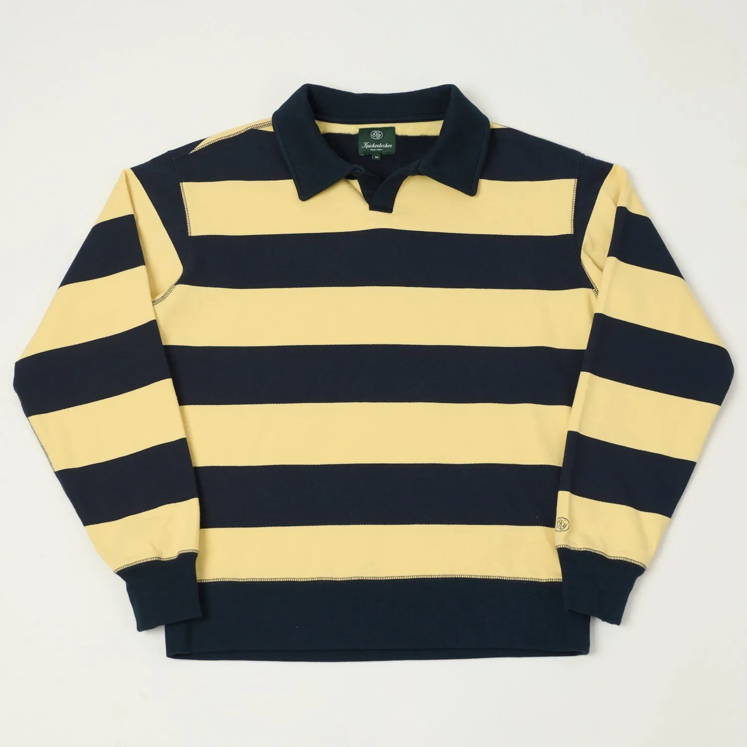 Knickerbocker Rugby Polo Sweatshirt - Navy/Yellow sold by Son of a Stag
