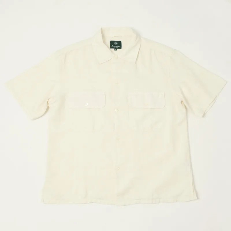 Knickerbocker Mar Cotton & Linen Shirt - Bone sold by Son of a Stag