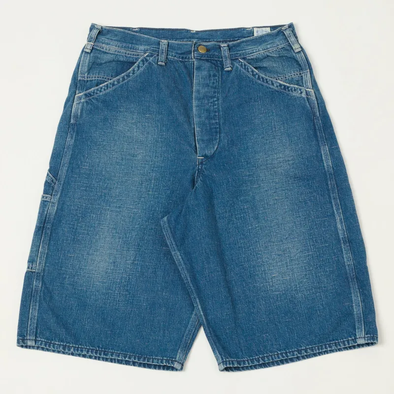 orSlow 1940s Denim Painter Shorts - One Wash sold by Son of a Stag