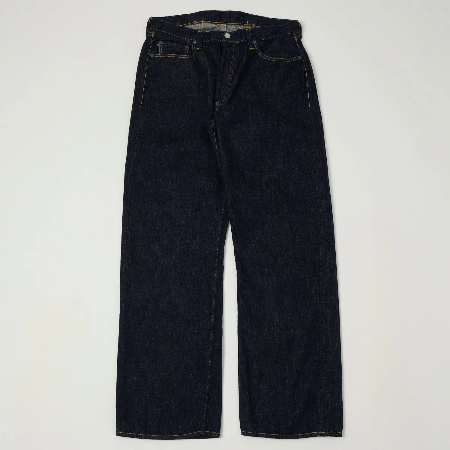 FULLCOUNT 1126 '1937 Model' 11.5oz Wide Straight Jeans - One Wash sold by Son of a Stag