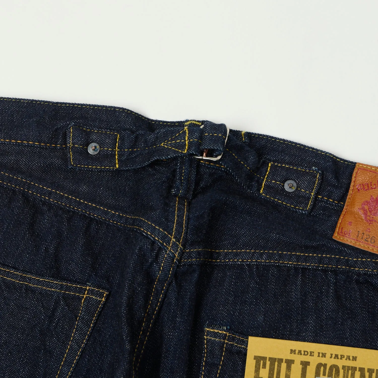 FULLCOUNT 1126 '1937 Model' 11.5oz Wide Straight Jeans - One Wash sold by Son of a Stag product image thumbnail 5