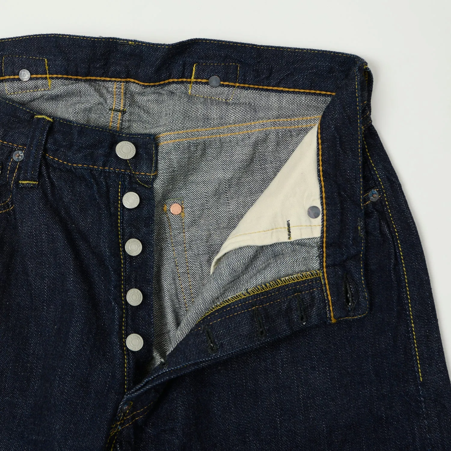 FULLCOUNT 1126 '1937 Model' 11.5oz Wide Straight Jeans - One Wash sold by Son of a Stag product image thumbnail 4