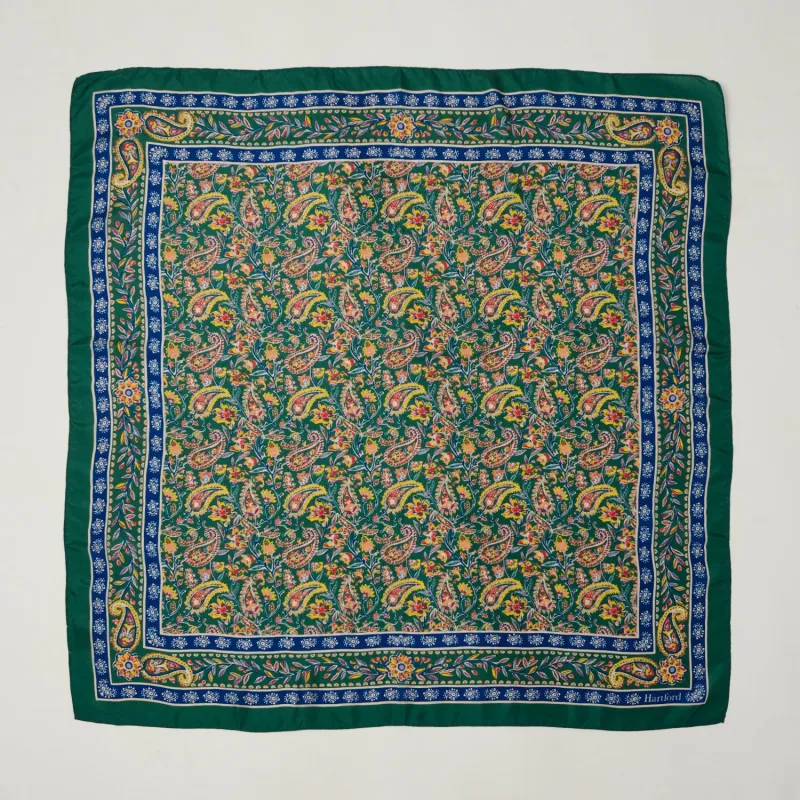 Hartford Bright Paisley Bandana - Green sold by Son of a Stag