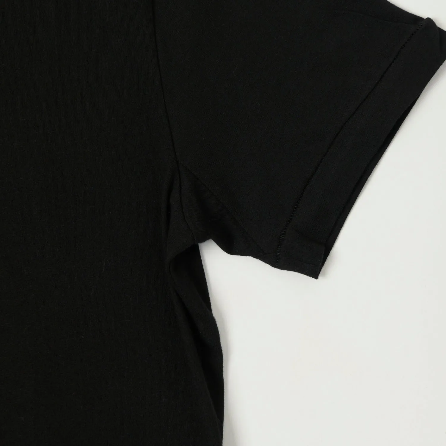 Merz b. Schwanen 'Good Basics' Pima Cotton T-Shirt - Deep Black sold by Son of a Stag product image thumbnail 4