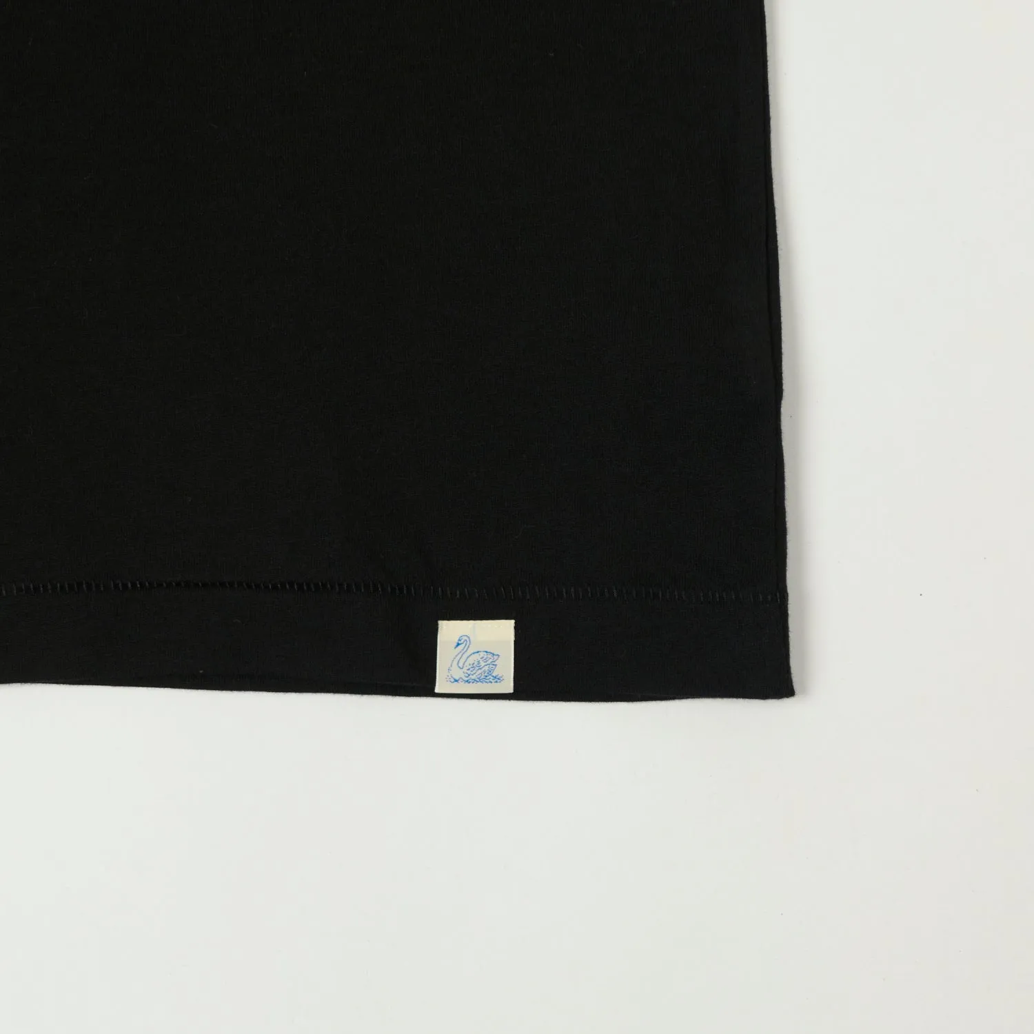 Merz b. Schwanen 'Good Basics' Pima Cotton T-Shirt - Deep Black sold by Son of a Stag product image thumbnail 3