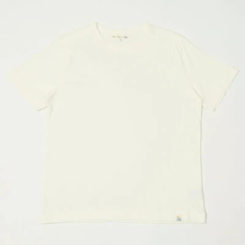 Merz b. Schwanen 'Good Basics' Pima Cotton T-Shirt - White sold by Son of a Stag