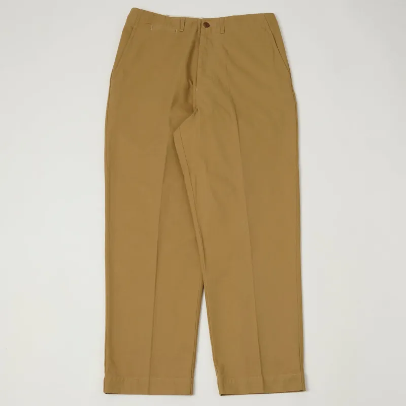 Merz b. Schwanen 'Good Basics' Organic Cotton Twill Chinos - Khaki sold by Son of a Stag
