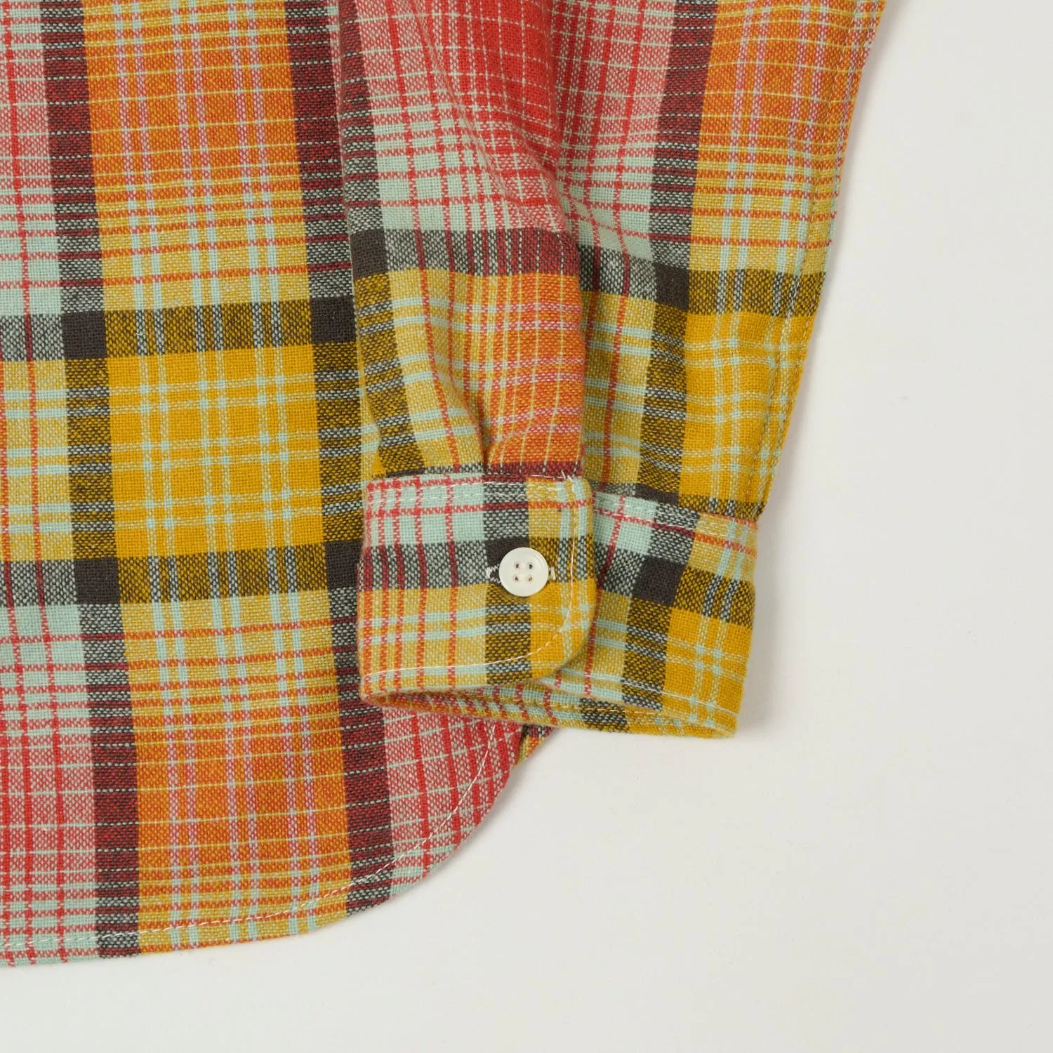 Freenote Cloth 'Benson' Palomar Wool Plaid Shirt - Yellow sold by Son of a Stag product image thumbnail 3