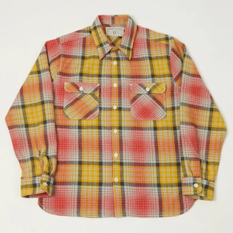 Freenote Cloth 'Benson' Palomar Wool Plaid Shirt - Yellow sold by Son of a Stag