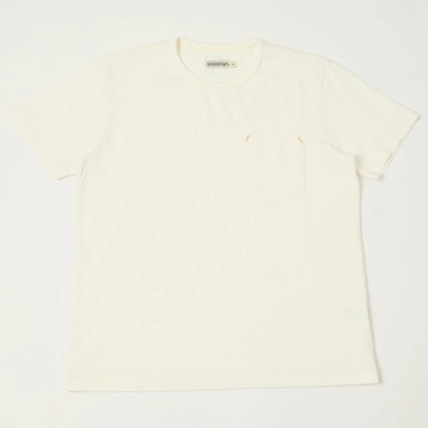 Freenote Cloth Heavyweight 13oz Pocket T-Shirt - White sold by Son of a Stag