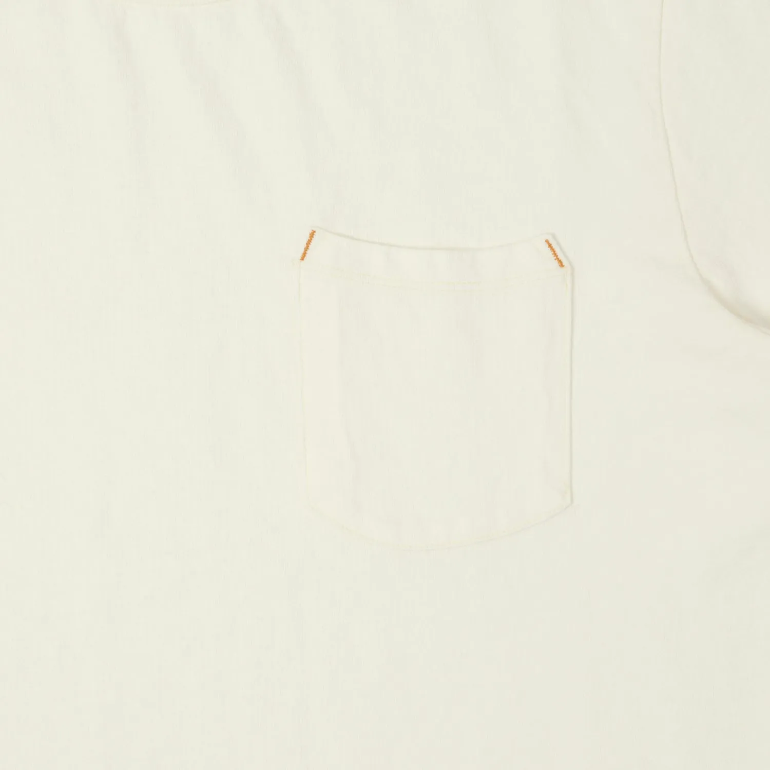 Freenote Cloth Heavyweight 13oz Pocket T-Shirt - White sold by Son of a Stag product image thumbnail 3