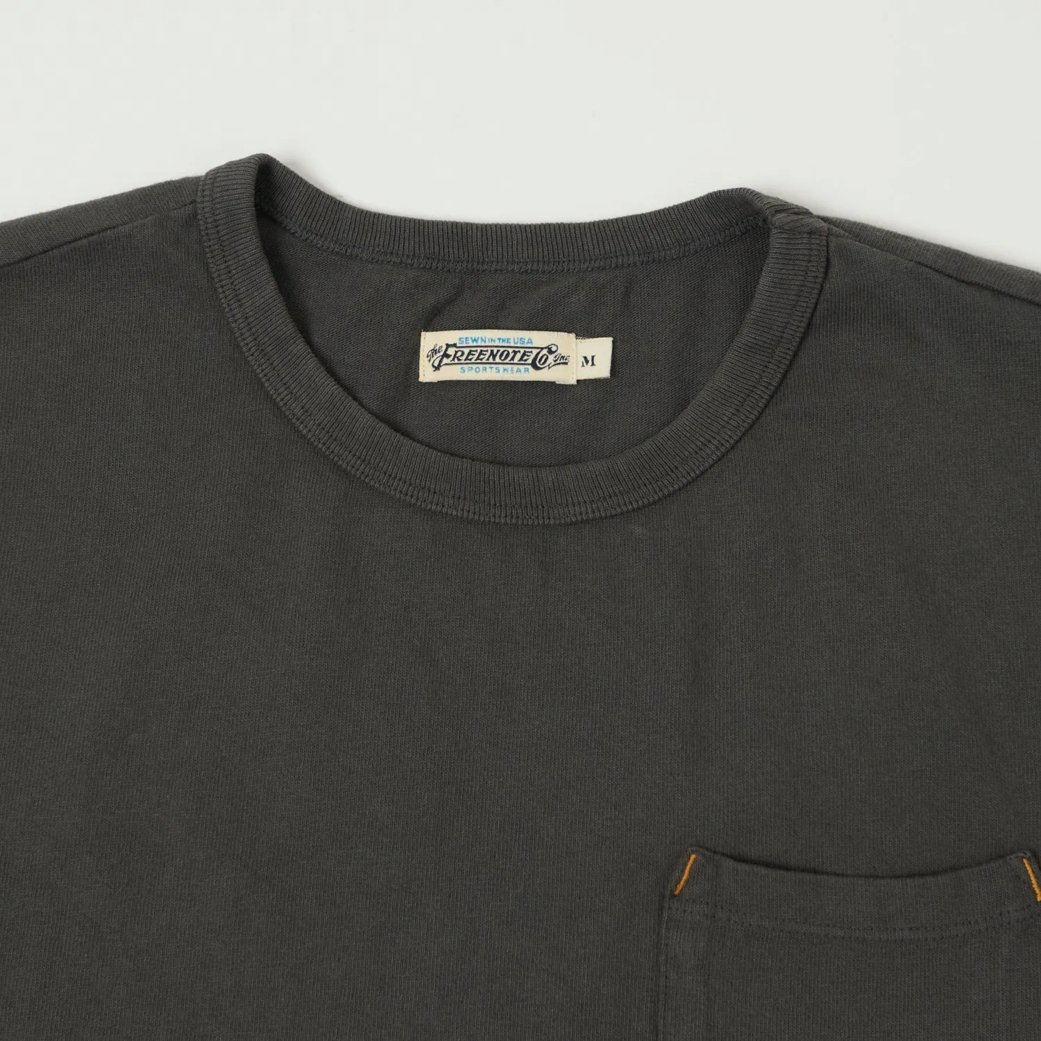 Freenote Cloth Heavyweight 13oz Pocket T-Shirt - Midnight sold by Son of a Stag product image thumbnail 2