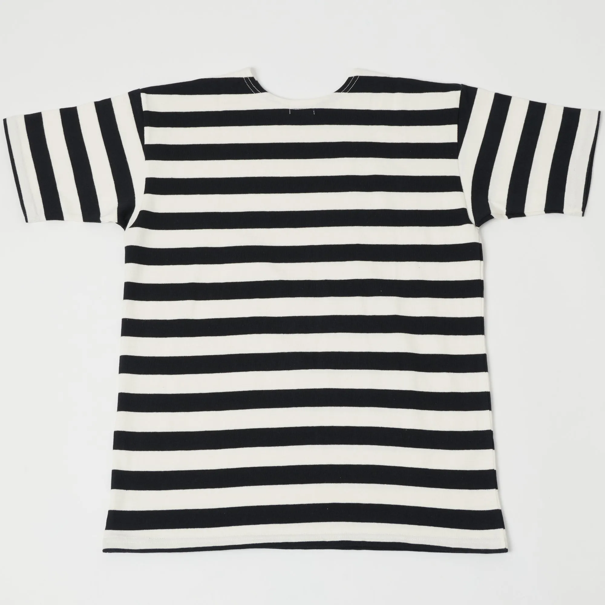 Warehouse & Co 4094 Duck Digger Stripe T-Shirt - Off White/Black sold by Son of a Stag product image thumbnail 3