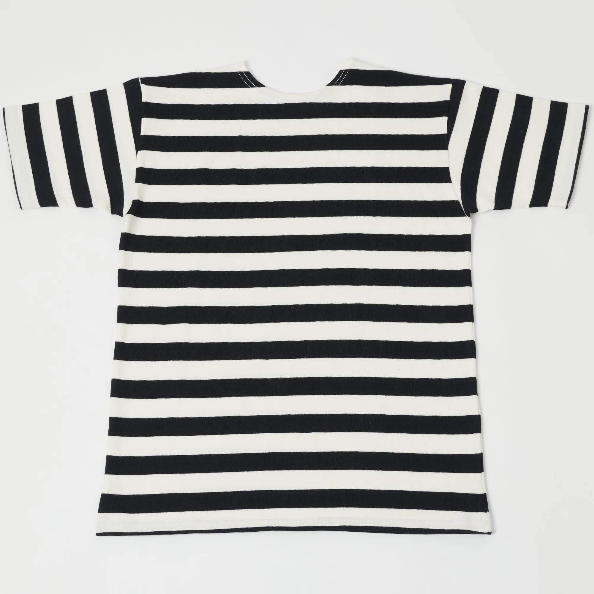 Warehouse & Co 4094 Duck Digger Stripe T-Shirt - Off White/Black sold by Son of a Stag