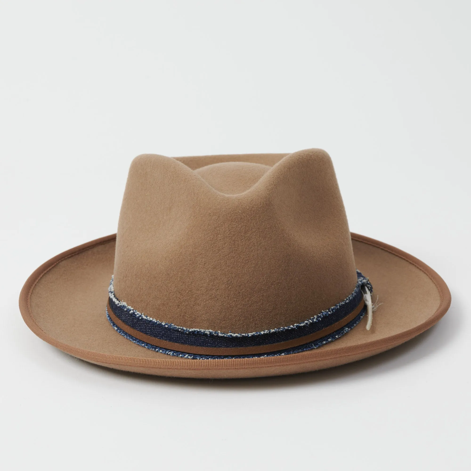 Stetson Denim Band Fedora Hat - Tan sold by Son of a Stag product image thumbnail 3