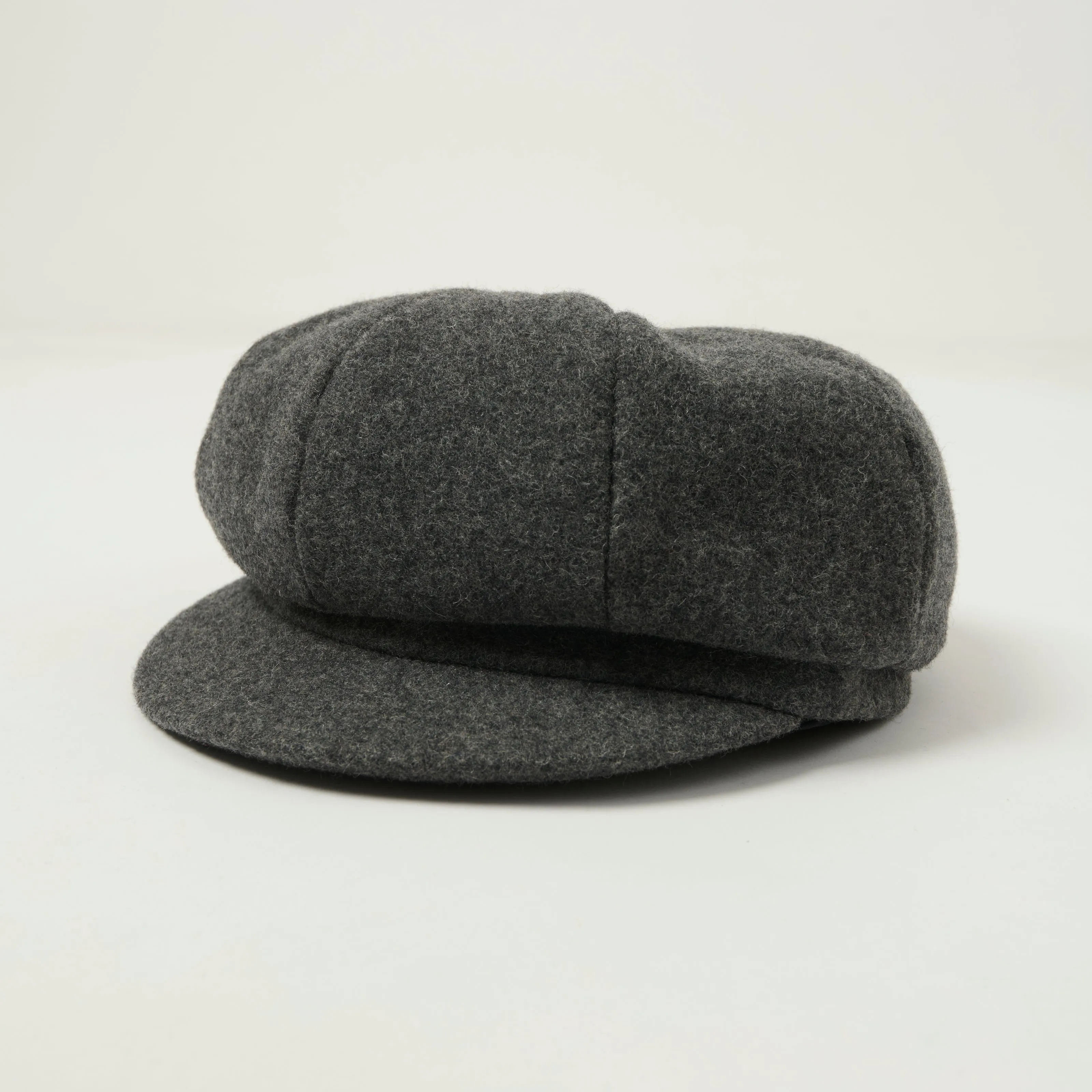 Crown Cap 1-235S Wool News Boy Cap - Charcoal sold by Son of a Stag