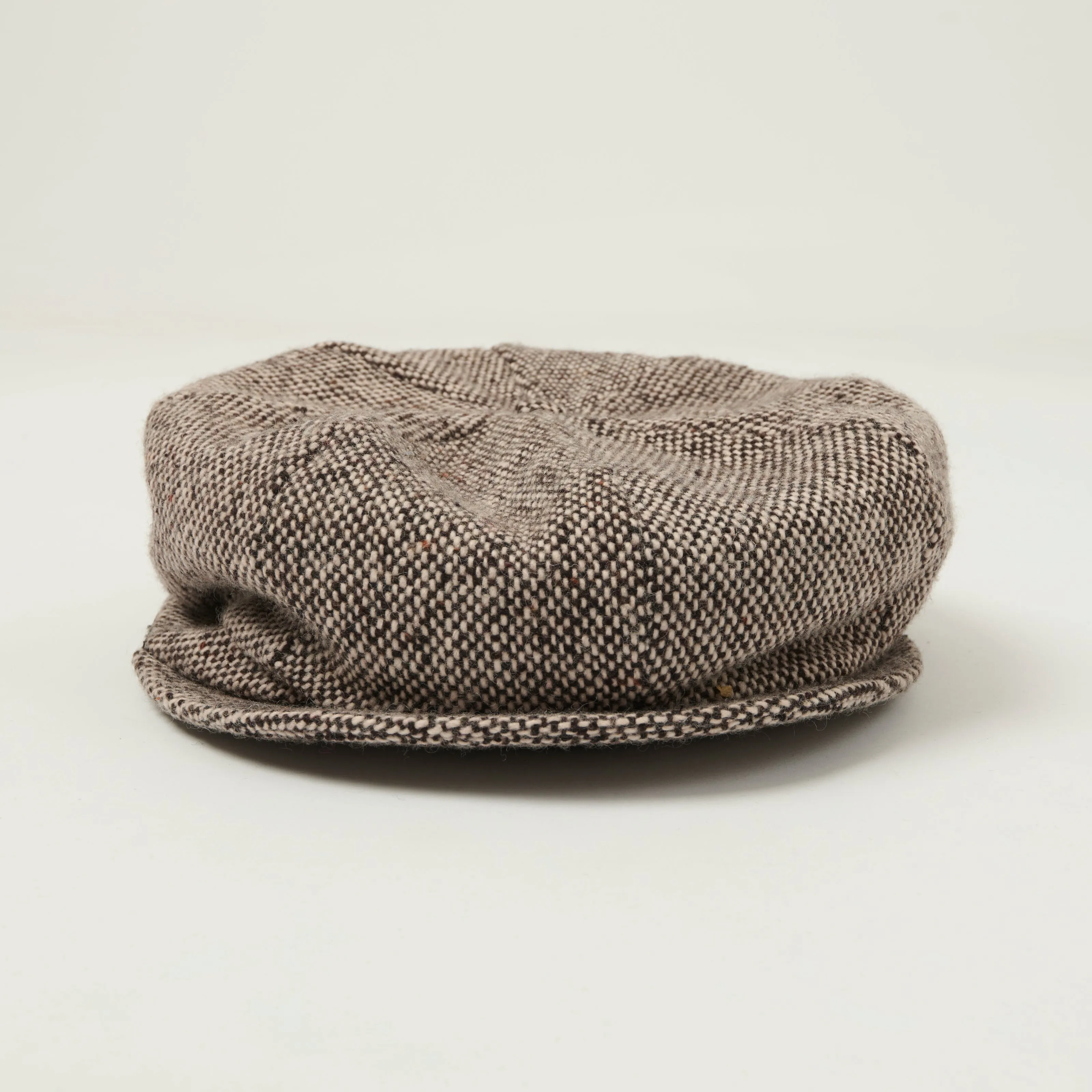 Crown Cap 1-235P Wool News Boy Cap - Brown Salt & Pepper sold by Son of a Stag product image thumbnail 2