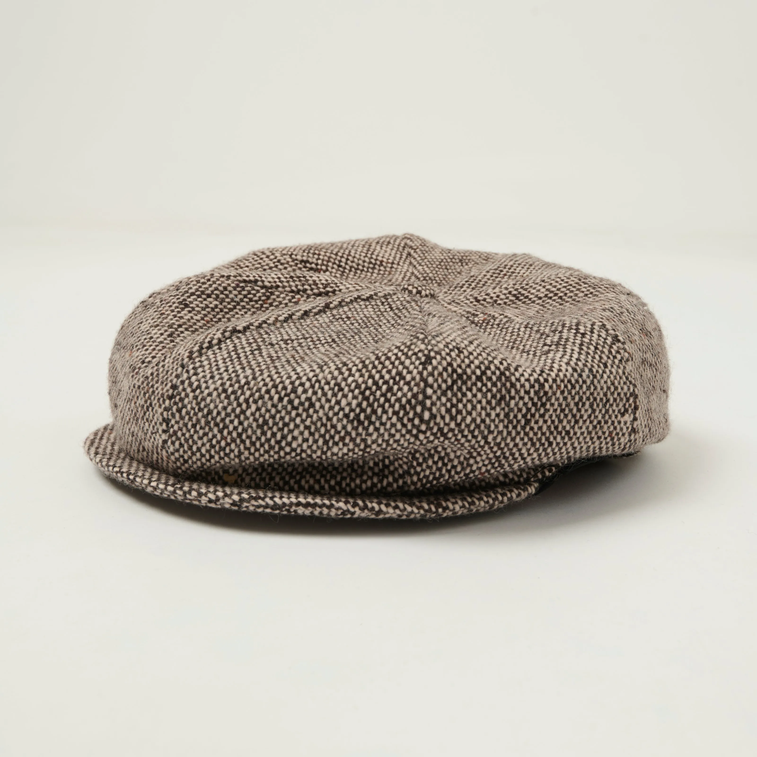 Crown Cap 1-235P Wool News Boy Cap - Brown Salt & Pepper sold by Son of a Stag
