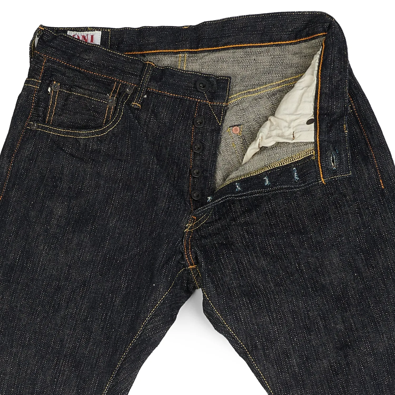 ONI Denim 902 GCKHN 16oz Green Kihannen Regular Tapered Jean - One Wash sold by Son of a Stag product image thumbnail 3