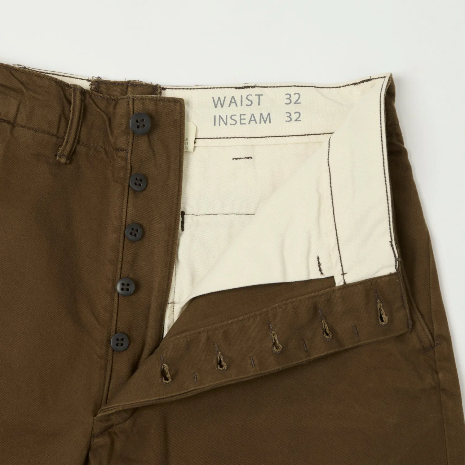 RRL Chino Field Trouser - Dark Brown sold by Son of a Stag product image thumbnail 3