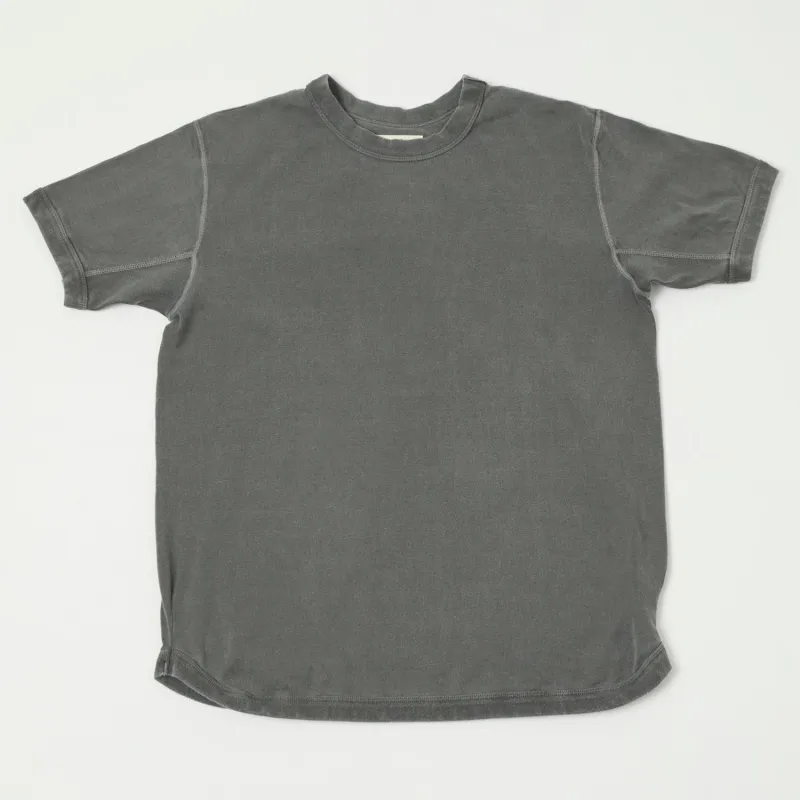 FULLCOUNT 5222 Flat Seam Heavyweight T-Shirt - Black sold by Son of a Stag