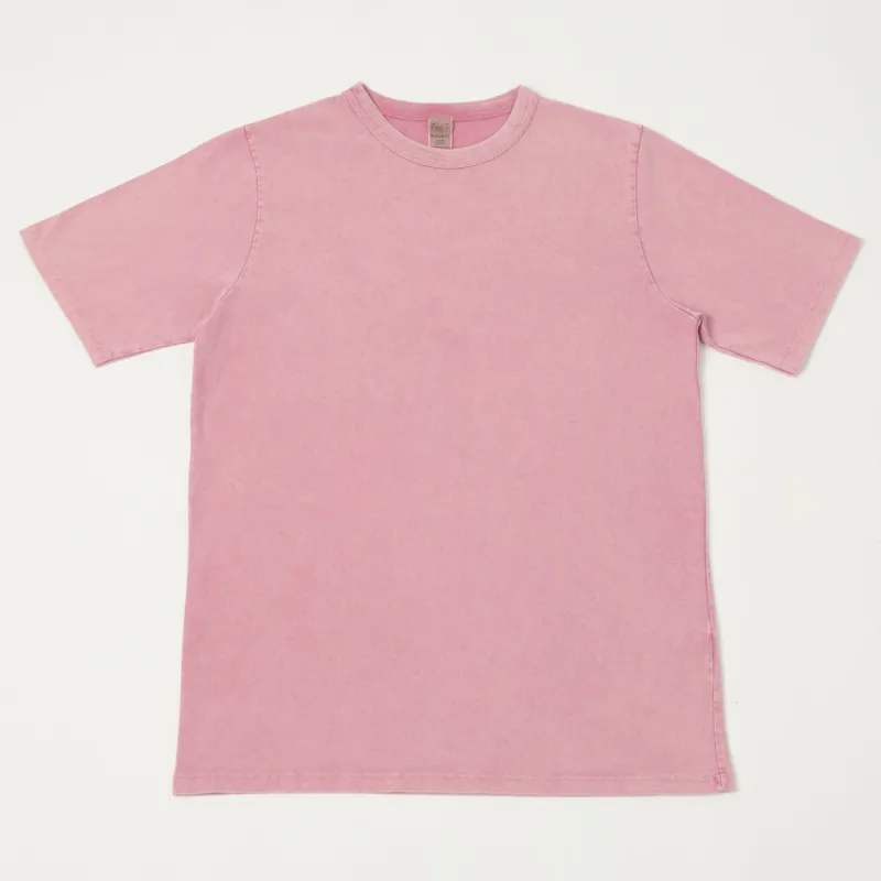 Flea-T 1950s Garment Dyed T-Shirt - Pink sold by Son of a Stag