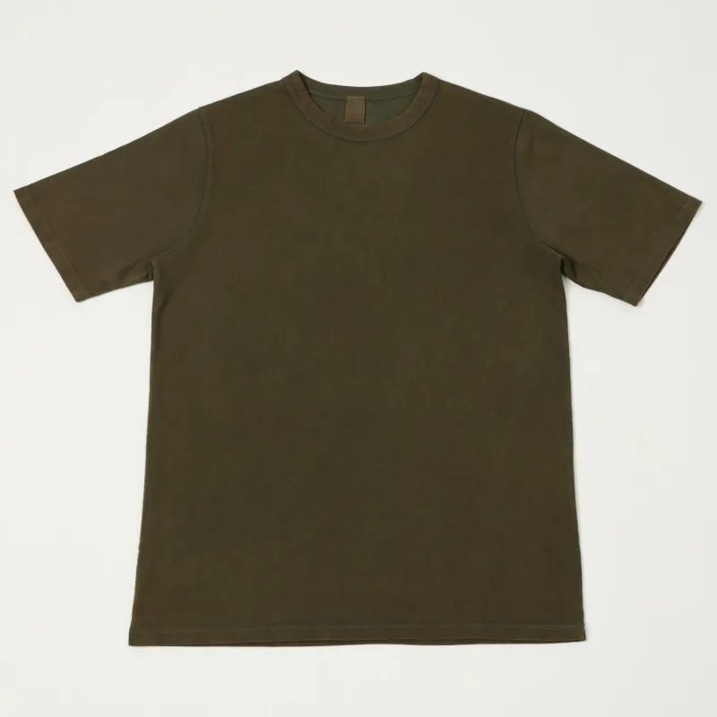 Flea-T 1950s Garment Dyed T-Shirt - Brown sold by Son of a Stag
