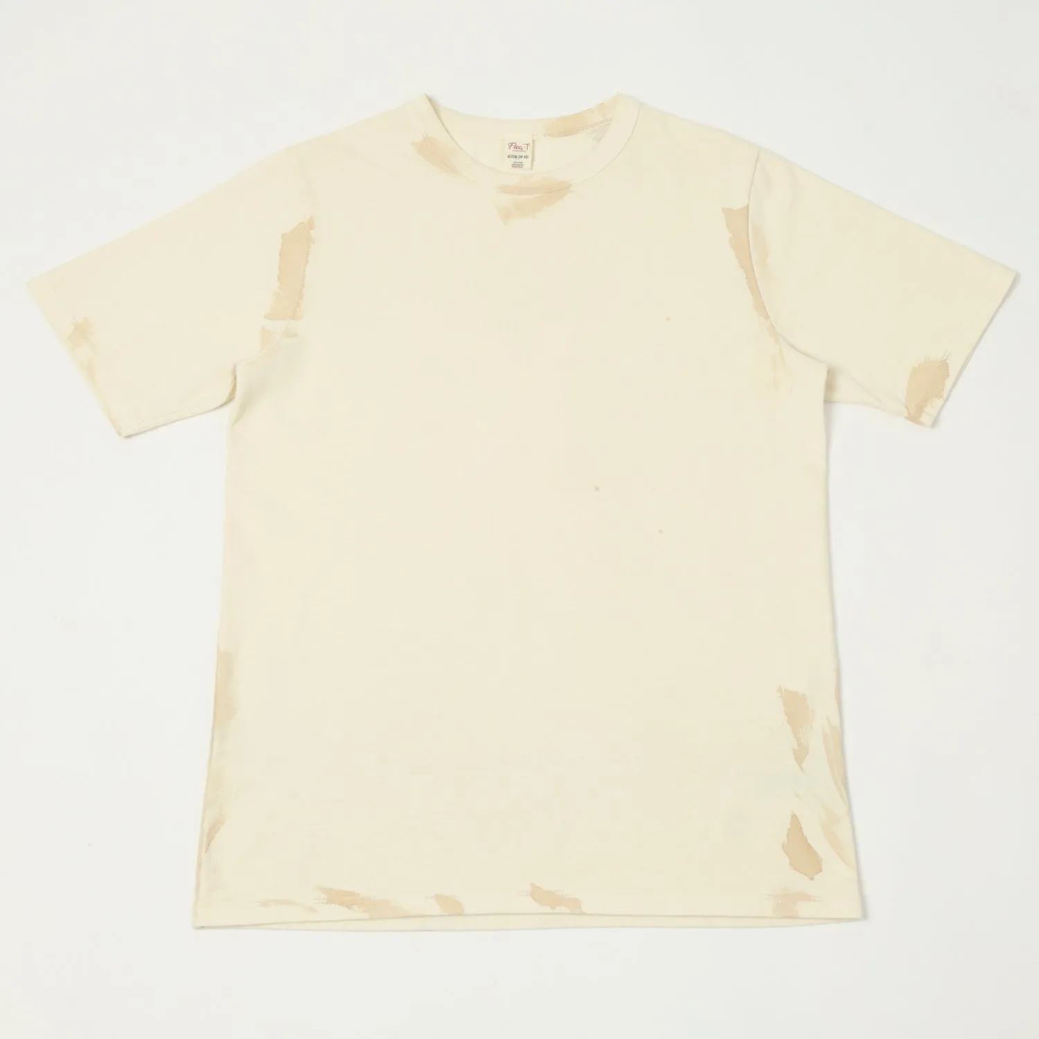 Flea-T 1950s 'Vintage' Wash T-Shirt - White sold by Son of a Stag