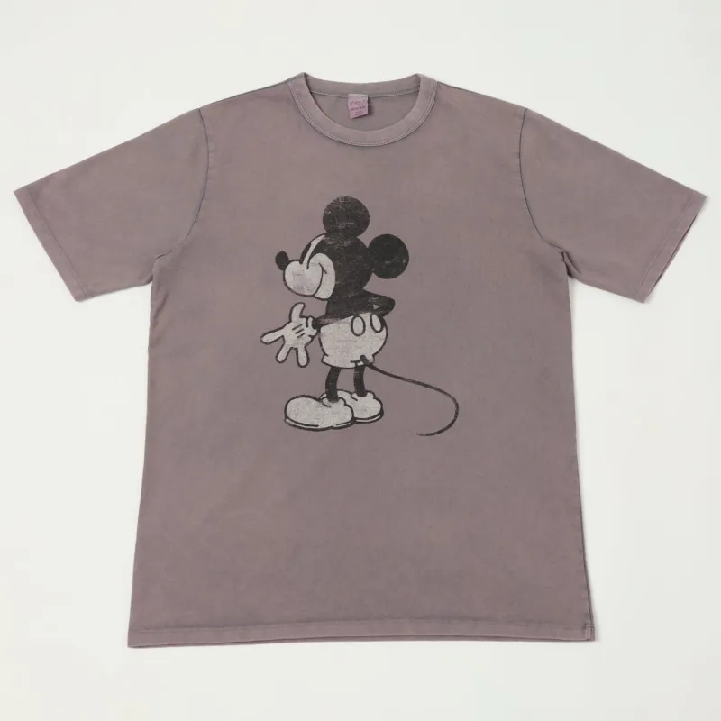 Flea-T 1950s 'Behind Mickey' T-Shirt - Navy sold by Son of a Stag