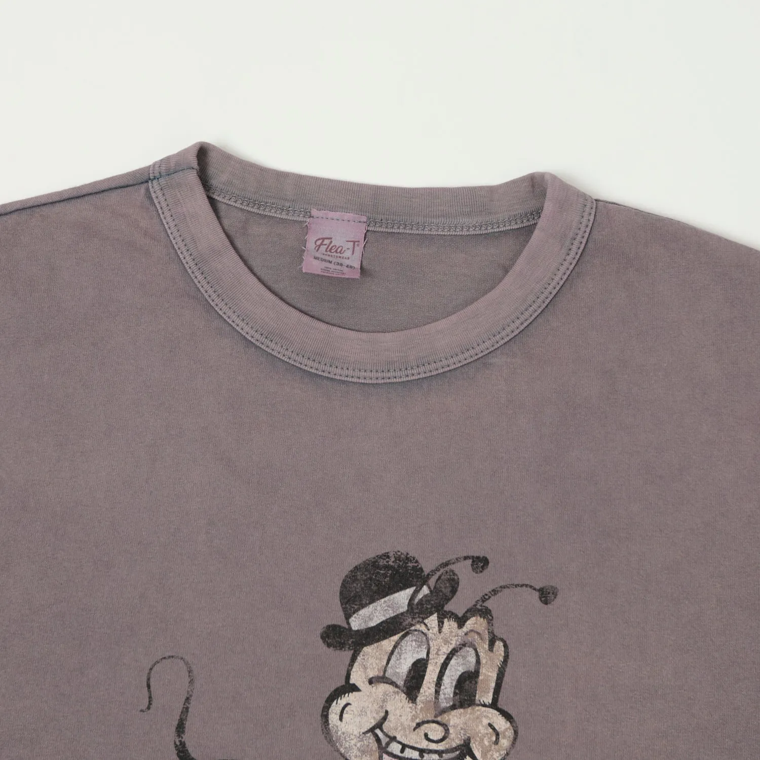 Flea-T 1950s 'Macho Mr. Flea' T-Shirt - Navy sold by Son of a Stag product image thumbnail 2