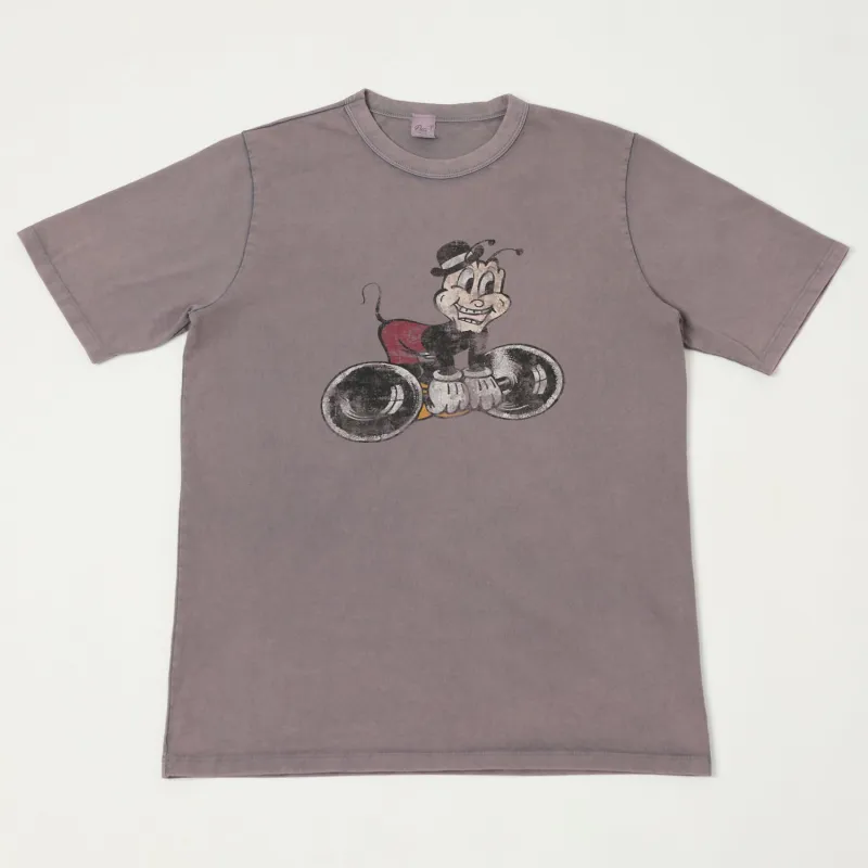 Flea-T 1950s 'Macho Mr. Flea' T-Shirt - Navy sold by Son of a Stag