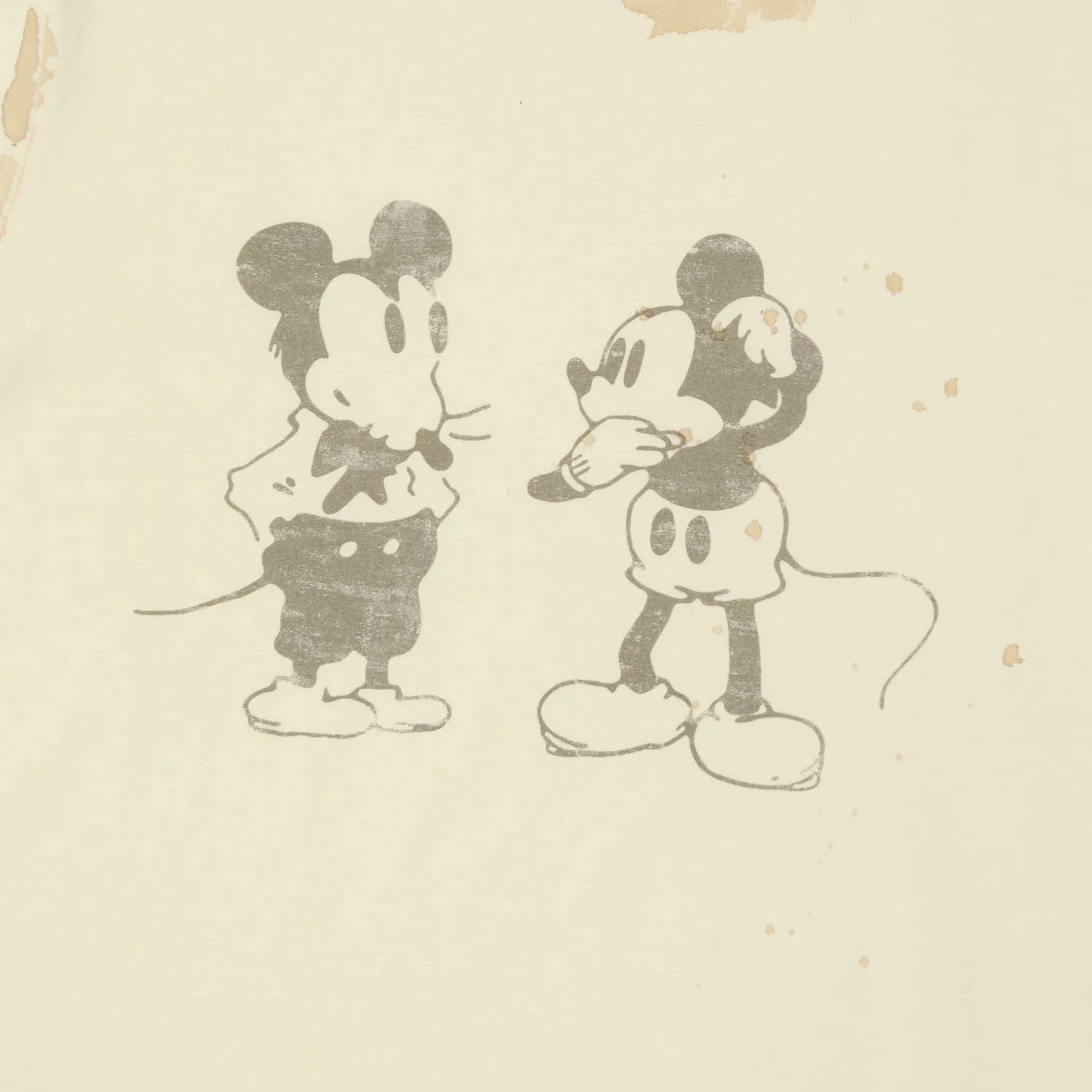 Flea-T 1950s 'Mono Mickey Evolution' T-Shirt - White sold by Son of a Stag product image thumbnail 3