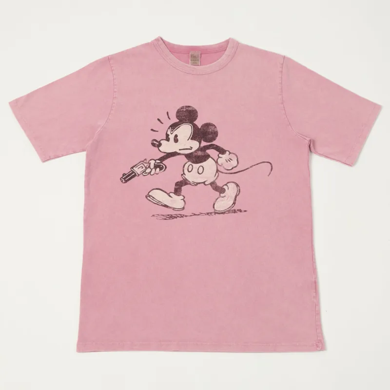 Flea-T 1950s 'Rebel Mickey' T-Shirt - Pink sold by Son of a Stag