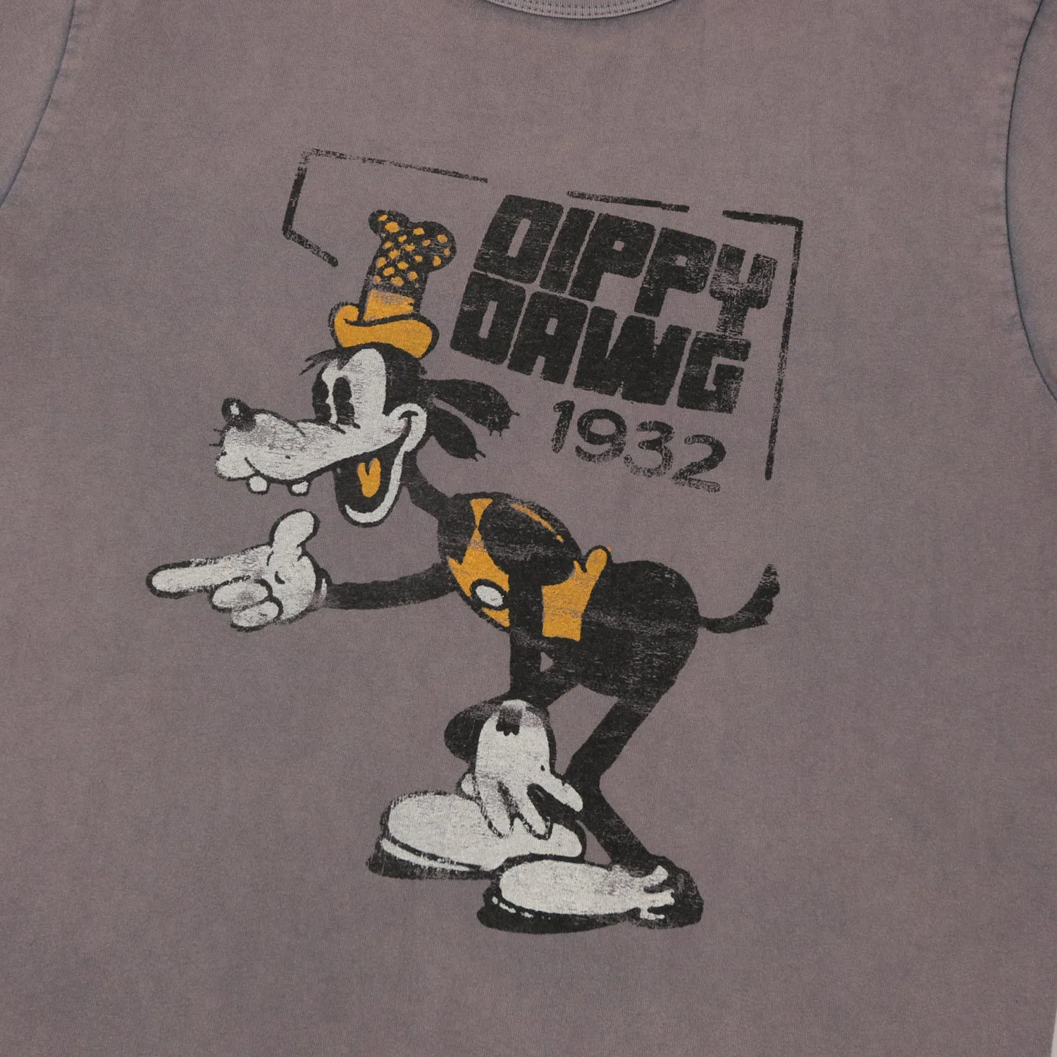 Flea-T 1950s Orange 'Dippy Dawg' T-Shirt - Navy sold by Son of a Stag product image thumbnail 3