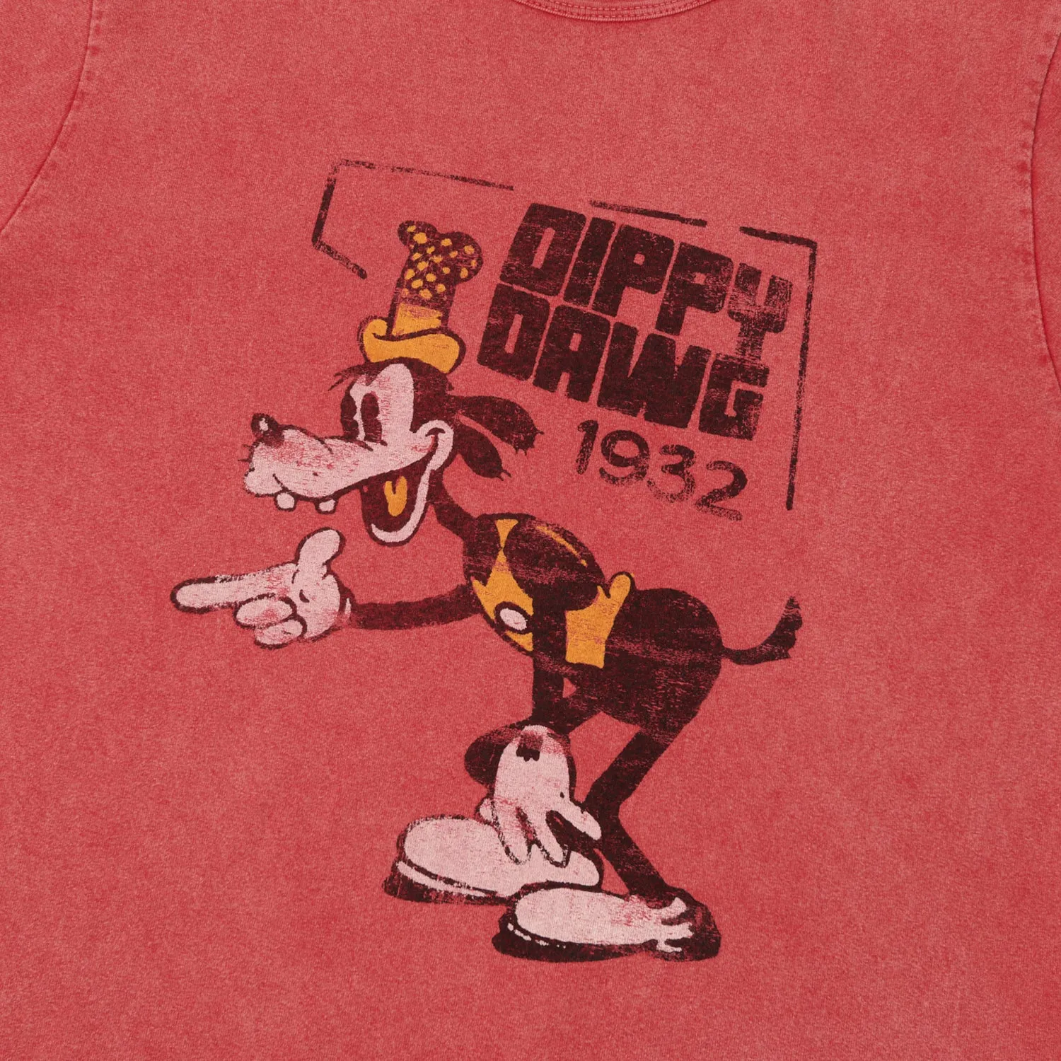 Flea-T 1950s Orange 'Dippy Dawg' T-Shirt - Red sold by Son of a Stag product image thumbnail 3