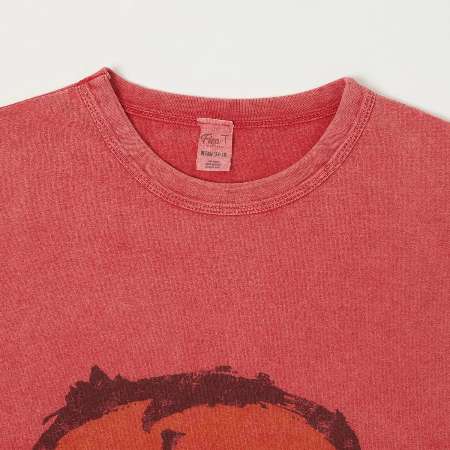 Flea-T 1950s 'good guy' T-Shirt - Red sold by Son of a Stag product image thumbnail 2