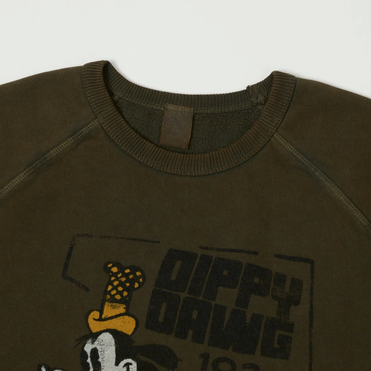 Flea-T 1950s Raglan 'Dippy Dawg' Sweatshirt - Brown sold by Son of a Stag product image thumbnail 2