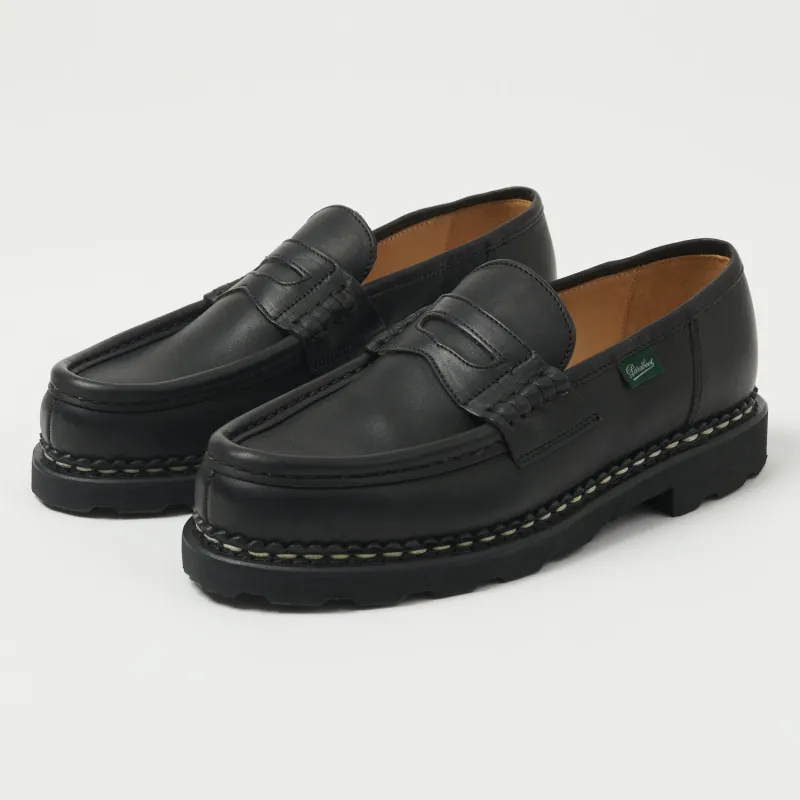 Paraboot Reims Marche Loafer - Black Lisse Noir sold by Son of a Stag
