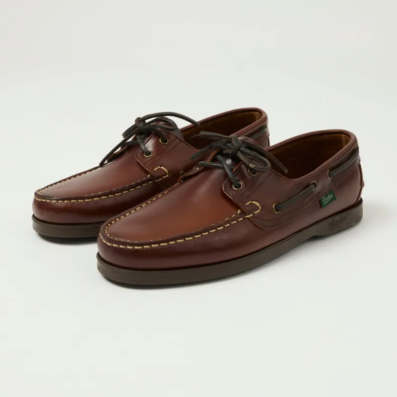 Paraboot Barth Marine Boat Shoe - Marron America sold by Son of a Stag